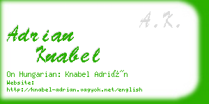 adrian knabel business card